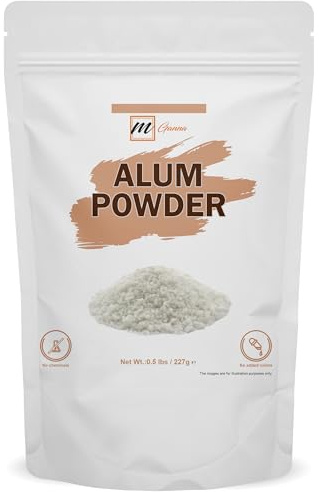 mGanna 100% Natural Alum Powder 227 g/ 0.5 lbs | A Versatile Ingredient for Personal Care & Industrial Applications