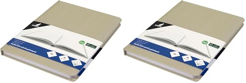 Kangaro Notizbuch kraft A5 96 Blatt, 70 gram, liniert K-5524 (Packung mit 2)