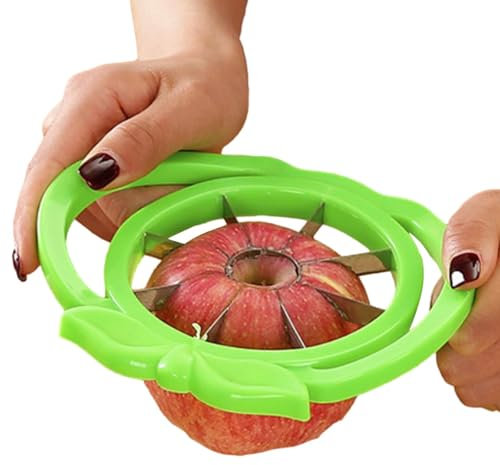 Apfelschneider Edelstahl Obstschneider Multifunktionaler Gemüseschneider Apfelschneider Mit Scharfen Und Ergonomischen Griffen Obstteiler Für Äpfel Und Birnen Apfelstecher Für Tomaten, Orangen, Mango