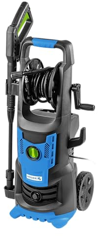 Högert Technik, Rondella ad alta pressione - 2400 Watt, 180 bar, flusso: max. 450 l/h, tubo e pistola ad alta pressione, filtro dell'acqua, attacco tubo da giardino 1/2