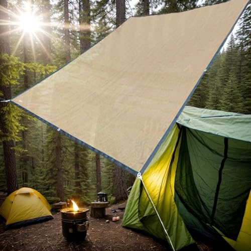 Junerain Outdoor-Sonnenschutz-Segel, rechteckig, 2 m x 4 m, for den Garten, wasserdicht, Vordach, Markise, Schutz, Pavillon, Pergola, Terrasse, Wintergarten, schützender Sonnenschutz for dri
