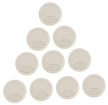 iplusmile 20 Stk. Stk Schreibtischdurchführung Draht-Organizer für den Schreibtisch Kabelabdeckungswand schreibtisch kabelhalter schreibtisch kabelmanagement runder weißer tisch das Kabel