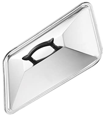 MOLUCKFU Tapa De Olla De Acero Inoxidable 39x29 Cm Protector Antisalpicaduras Retiene Vapor Utensilios Cocina Hogar Restaurante