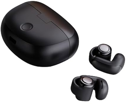 Blissbuilt Casque Conduction Osseuse,Clip d'oreille sans Fil,Bluetooth 5,3,Casque HiFi Stéréo,Sport & Gaming,Autonomie 48h,Étanchéité IPX5,Contrôle Tactile,pour Le Jogging,la Course,Le vél