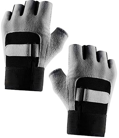 BELLIFFY Trainings Handschuhe Gym Herren Atmungsaktiv Radfahren Sport Halbfingerhandschuhe Rutsch Gewicht Heben Handschuhe Fitness Outdoor Sporthandschuhe