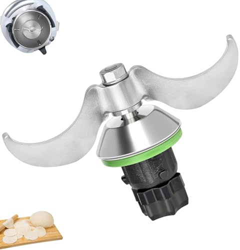 Teigmesser für Thermomix TM7 TM6 TM5, Edelstahl Teigmischmesser, Messer für Vorwerk Thermomix TM5 TM6, Ersatzteile für Thermomix Mixmesser Ersatz Zubehör, Kein Teig Rückstand und Schmutzkontamination