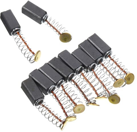 DIYEAH Escobillas De Carbón Para Herramientas Eléctricas 5x5x11 Mm Juego 10 Pares Reemplazo Compatible Amoladoras Eléctricas Prolonga Vida Útil