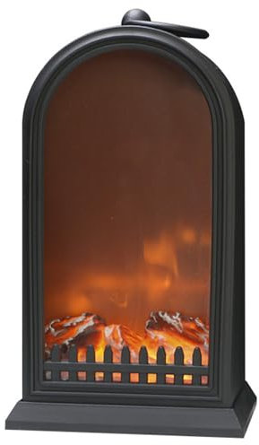 Cheminée à LED, lampe de cheminée, cheminée électrique avec effet flamme, alimentation USB et piles, simulation de cheminée de table, ornement pour la maison