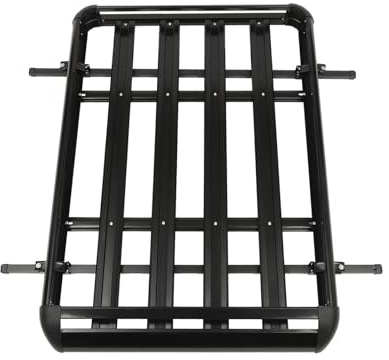 Dachgepäckträger Auto,Laderträger,160cm Dachgepäckträger,Tragfähigkeit 150kg,Einstellbare Breite 100CM-135CM,160cm,Für SUV-Modelle,Camping, Grillen, Autoreisen