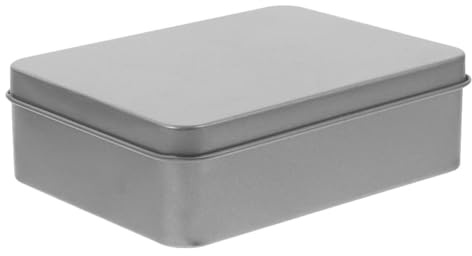 Toyvian Rektangulär Plåtburk med Säker Lock Elegant Design för Bröllopsfestens Favoritaskar Förvaring av Godis och Småsaker Kompakt och Mångsidig Plåtbehållare