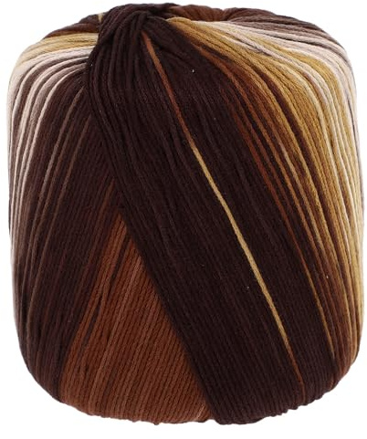 VINTORKY Strickgarn Baumwolle Farbverlauf 13 Handgewebtes Garn für Häkel und Strickprojekte mit Schals Mützen und Heimtextilien zum Selbermachen
