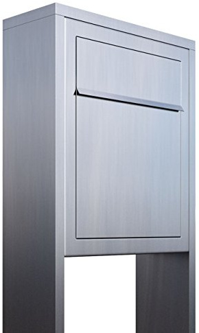Boîte aux lettres sur pied, design Boîte aux lettres Motif Base Support Acier Inoxydable – bravios