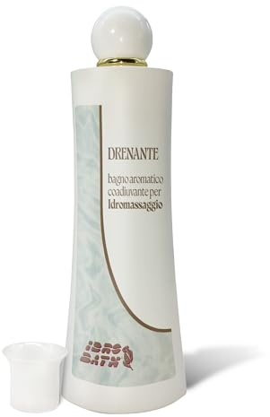 IDRO BATH Bagno aromatico DRENANTE 400 ml + Dosatore Graduato in Omaggio | Bagno Aromatico per Vasca Idromassaggio di tutte le marche. Profumo a base di Oli Essenziali, nota aromatica lavanda