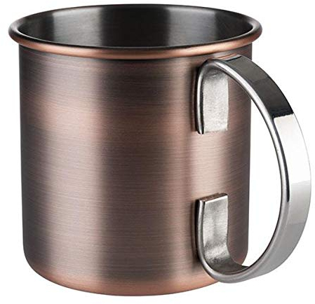 PEGANE Gobelet en INOX cuivré Aspect Vieilli - 45 cl