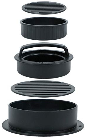 3 in 1 Burger Press - Non Stick Plastic Stuffed Hamburger Patty Maker Press Kit for Stuffed Burger Patties, Sliders and Regular Burger Beef Patty BBQ