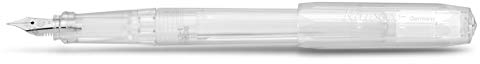Kaweco PERKEO Füllhalter All Clear I Füllfederhalter für Tintenpatronen Schulfüller in Transparent I Anfänger Füller mit ergonomischem Griffstück zum bequemen Schreiben 16 cm I Federbreite: M (Medium)