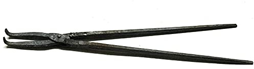 Tenaza de forja pinzas de herrero Tenaza de forja de nariz curva para tornillo de banco yunque 36cm - 120cm Tenaza de forja para Engineer Blacksmith Forge,36cm