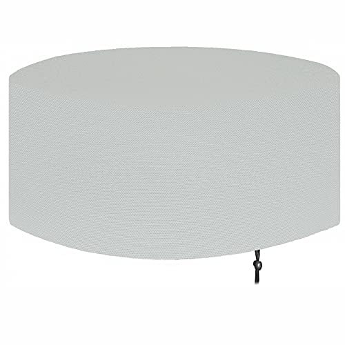 AXFZZRS Abdeckhaube Gartenmöbel Runden, Abdeckhaube Terrassenmöbel, Wasserdicht, Winddicht, Staubdicht, UV-Beständiges, 420D Oxford Gewebe Schutzhülle - Grau (90x60cm)