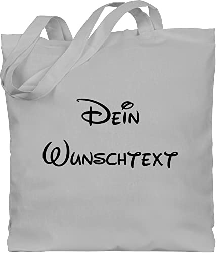 Geschenk mit Namen personalisiert by Shirtracer - Baumwolltasche - Aufdruck selbst gestalten - Wunschtext I Geschenk mit eigenem Text personalisiert