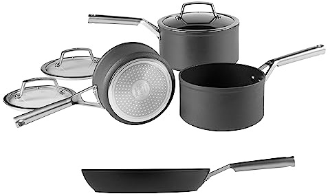 Ninja Foodi ZEROSTICK 3-Piece Saucepan Set [C33000UK] and 30cm Frying Pan [C30030UK] Non-Stick, Induction Compatible