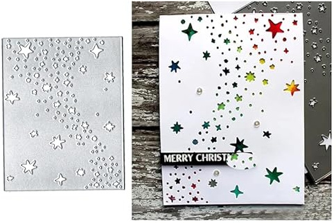 Star Meteor Frame Metal Die Cutting Dies - DIY Crafts Template for Paper Cards, Book Tags & Decorative Paper Scrapbooking