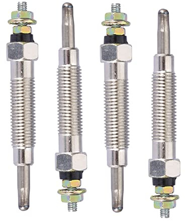 Bujías Incandescentes del Calentador, 4 Piezas de Bujías Incandescentes del Calentador de Doble Núcleo de Metal, Rosca M10x1.25, para L200 L300 2.5 D