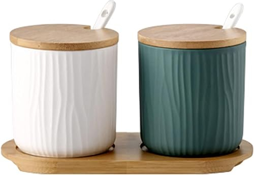 Pot à épices en porcelaine, pot à sucre, sucrier de style européen avec couvercle, pot à sucre en céramique, accessoires de café antidérapants, bec verseur à sucre de couleur unie, rangement de cuisin