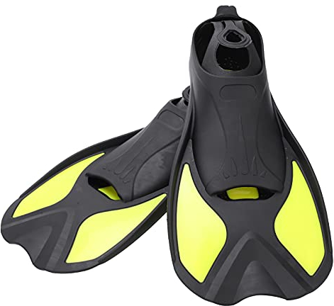 Yuecoom Schwimmflossen, Topside Schnorchelflossen, Schwimmtrainingsflossen, Flossen Zum Schnorcheln, Wassersport Im Freien, Weiche Schnorchel-Tauchflossen, Schwimmschuhe Für Erwachsene, Männer(M)