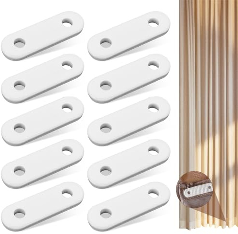 10 Piezas Contrapeso Cortina 28g Pesos para Cortinas Pesas para Cortinas Contrapesos para Cortinas Plomos para Cortinas Tiras Plomo de Blanco para Hogar Oficina Hotel Cortinas Mantel Accesorios