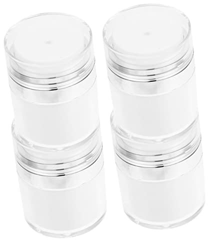 DOITOOL 4 Stück leerer Sahnebehälter Make-up-Behälter Behälter für Cremes Butter cremig Cremetiegel-Vakuumflaschenspender Airless-Pumpflaschen Lotion Container Lieferungen Vakuumbehälter
