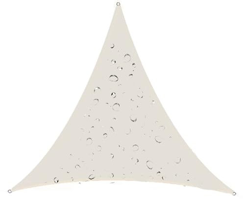 HUJZJY Tenda a Vela Ombreggiante Triangolare 4x4x4m, Tenda a Vela Impermeabile Parasole, Vela Parasole Blocco UV Tenda da Sole da All'aperto Giardino, Balconi, Campeggio