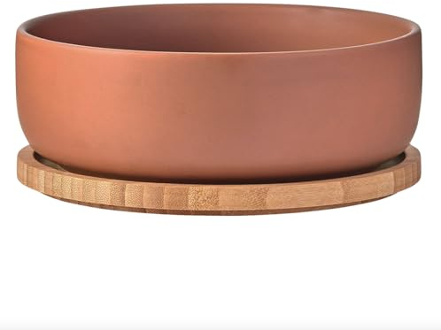 BIA International, ciotola da portata in terracotta, elegante ciotola in terracotta