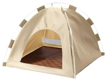 FUXIU Abnehmbares faltbares Haustierzelt Haus Hunde Katzen Camping Tipi Haustierkäfig für Outdoor Zelt Hunde Wasserdichtes Zelt für Camping Haustier Tipi für große Hunde Haustier Tipi Zelt Haustier