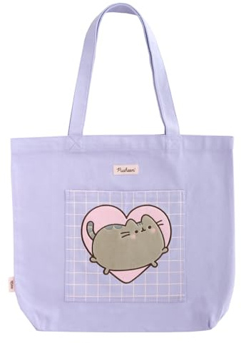 Grupo Erik Cotton Tote Bag - Canvas Tote Bag, Cotton Bag, Beach Bag, Canvas Bag, Shopper Bag, Pusheen, One Size, Utility