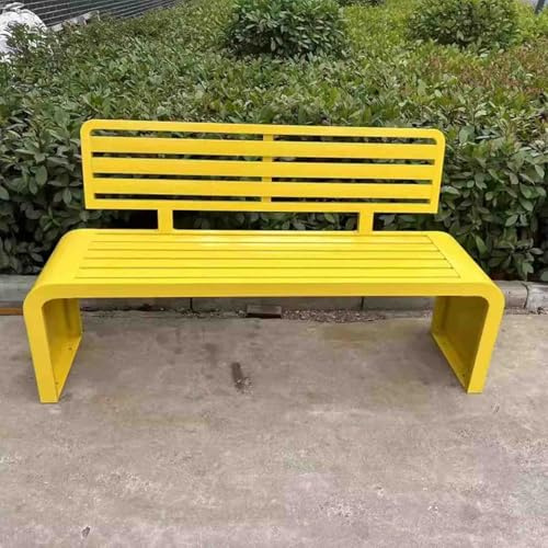 Gartenbank Mit Lehne 2/3/4 Sitzer Holzbank Wetterfeste Bank Starke Tragkraft Wetterfeste Terrassen-Gartenbank,005,120 * 40 * 82CM
