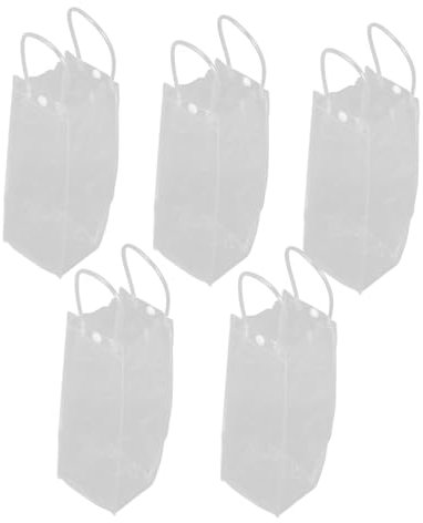 EXHUMKY 5piezas Bolsa Enfriadora Vino Unidades Enfriador Botellas Bolsa Térmica Portátil Para Fiestas Transparente