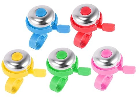 INOOMP 5stücke Junge Mädchen-fahrradklingeln Fahrradzubehör Roller-fahrradklingel Daumenklingel Festes Gadget Für Fahrrad-Roller Zufällige Farbe