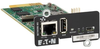 Eaton Tarjeta de Red Gigabit Network-M3 + Sonda de monitorización Ambiental EMP Gen 2 (NETEMP-M3 Bundle)