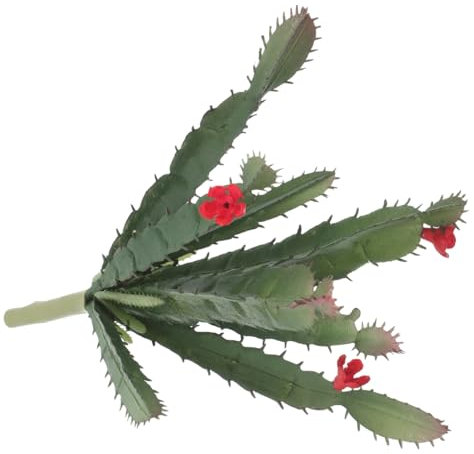 Luxshiny Pianta Artificiale di Cactus Finto in Plastica Verde, Decorazione da Scrivania per Ufficio e Casa, Salvaspazio e Aspetto Altamente Realistico, Miniatura