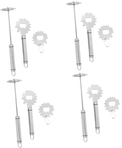 Abaodam Rascador Inoxidable Limpiador Multiusos Rejilla De Barbacoa Y Duradero Cocinas Y Parrillas De Exterior 3 Piezas X 4