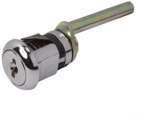 Gdfnmogo Serratura centralizzata con triplo sistema di chiusura, con asta di bloccaggio e 2 chiavi, per mobili da ufficio e cassetti (lunga)