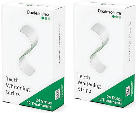 Opalescence GO Teeth Whitening Strips (24 Treatments) Hydrogen Peroxide Formula 10% – Enamel Safe – Comfortable Slip Free - Teeth Bleaching - Sensitivity Free - Plus Toothbrush- 6050-2T
