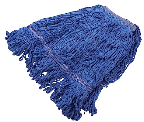 FRCOLOR Serpillière Coton à Extrémité Bouclée Recharge Réutilisable pour Nettoyage sur Sols Durs Que Carrelage et Marbre