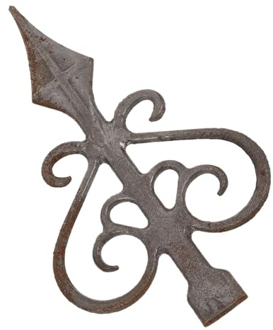 SOIMISS Cast Iron Fence Finials and Fence Toppers for Garden and Gate for Outdoor Yard and Lawn Decorations Pointed Finials