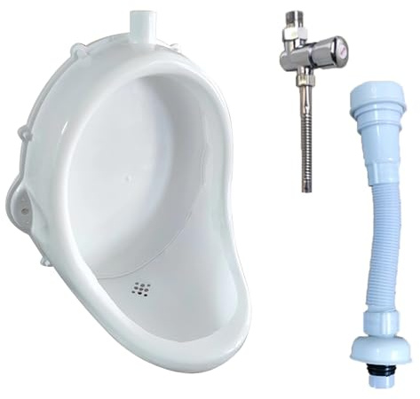 Orinatoio senz'acqua da esterno con tubo e valvola di scarico a parete orinatoio in plastica temporaneo deviatore per urina per garage capanno o cortile da uomo