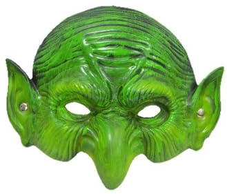Generisch Halloween Hexe Maske Gruselige Grün Halbgesichtsmaske Für Halloween Cosplay Karneval Party Kostüm