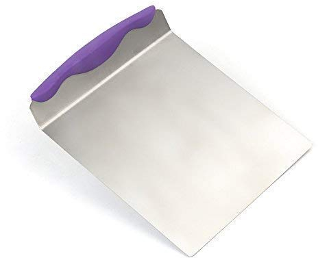 ALIXIN-Elevador de pastel de acero inoxidable,bandeja de transferencia de pizza. (Púrpura)