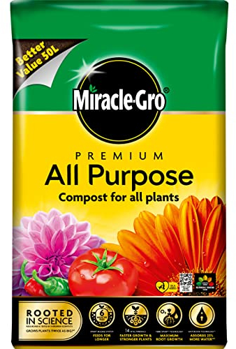 Miracle-Gro Premium All Purpose Compost, 50L