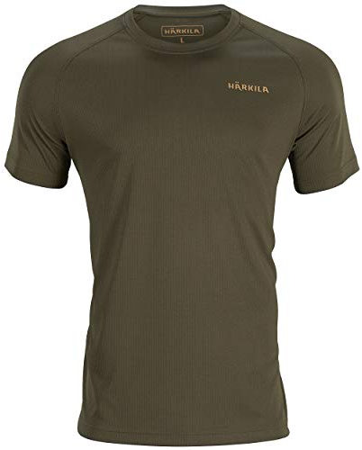 Härkila Trail Jagdshirt Willow Green - T-Shirt für Jäger mit geruchsneuralisierendem Polygiene-Finish - Funktionsshirt für die Jagd - Leichtes Jägershirt , Größe:3XL