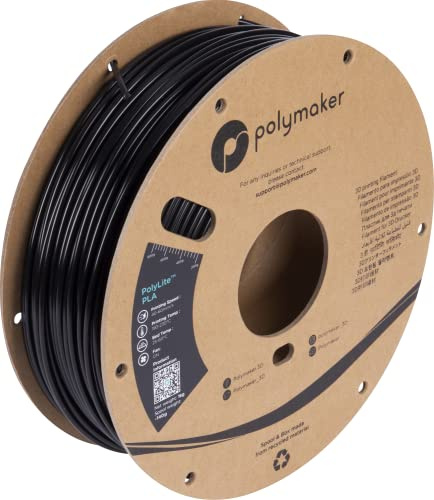 Polymaker PA02016 PolyLite Filament PLA 2.85mm 1000g Schwarz 1St.